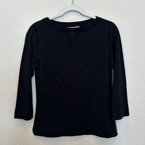 Coldwater Creek Black 3/4 Length Sleeve Top